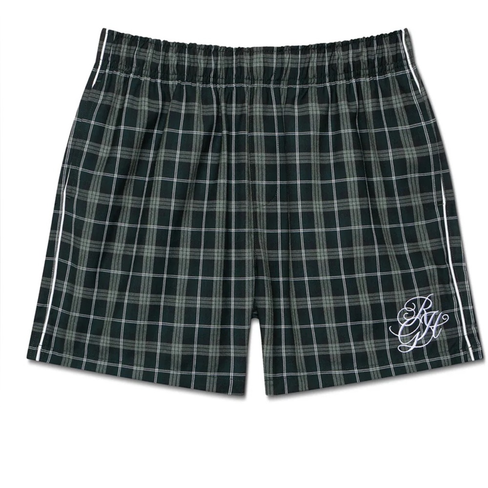 Recreational Habits Bogart PJ Short in Green Tartan size L